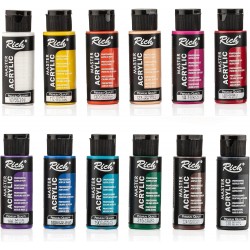 Rich Mastermix Akrilik Boya Seti 12 Renk x 60cc