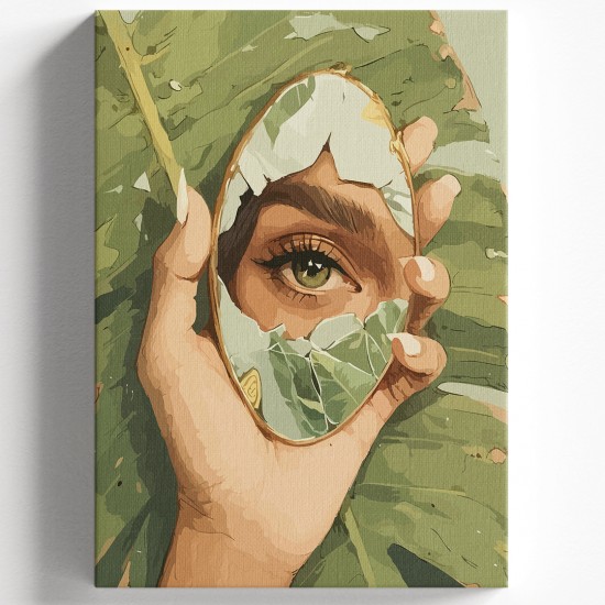 AYNA VE GÖZ Numaralı Tuval Fırça Boya Seti 40x50 Cm