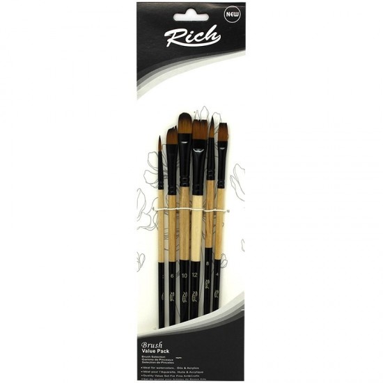 Rich 6'lı KARMA Fırça Seti Rich 6'lı KARMA Fırça Seti