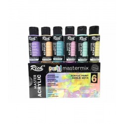 Rich Mastermix Akrilik Boya Pastel Renkler 6x60cc
