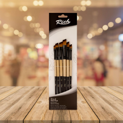 RİCH SET 4 YENİ SERİ YAN KESİK 6'LI FIRÇA SETİ