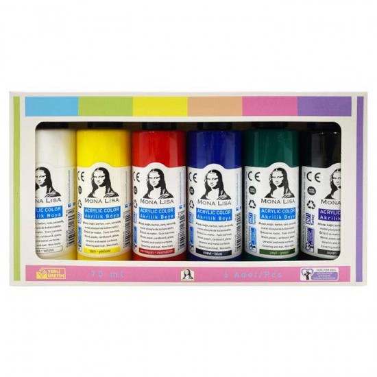 Südor Mona Lisa Akrilik Boya 70 ml 6’lı Set Südor Mona Lisa Akrilik Boya 70 ml 6’lı Set