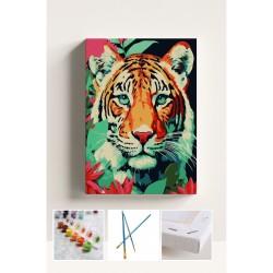 Sayılarla Boyama Çerçeveli Hobi Seti Numaralı Tuval Fırça Boya Dahil Kasnaklı 40X50 Cm Sayılarla Boyama Çerçeveli Hobi Seti Numaralı Tuval Fırça Boya Dahil Kasnaklı 40X50 Cm