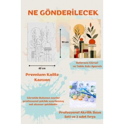 Sayılarla Boyama Çerçeveli Hobi Seti Numaralı Tuval Fırça Boya Dahil Kasnaklı 40X50 Cm Sayılarla Boyama Çerçeveli Hobi Seti Numaralı Tuval Fırça Boya Dahil Kasnaklı 40X50 Cm