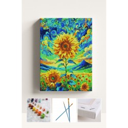 Sayılarla Boyama Seti Numaralı Tuval Fırça Boya AYÇİÇEĞİ 40X50 Cm Sayılarla Boyama Seti Numaralı Tuval Fırça Boya AYÇİÇEĞİ 40X50 Cm