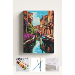 Sayılarla Boyama Seti Numaralı Tuval Fırça Boya VENEDİK 40x50 Cm Sayılarla Boyama Seti Numaralı Tuval Fırça Boya VENEDİK 40x50 Cm