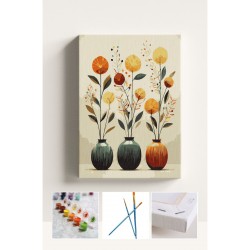 Sayılarla Boyama Çerçeveli Hobi Seti Numaralı Tuval SANATSAL Fırça Boya Dahil Kasnaklı 40X50 Cm Sayılarla Boyama Çerçeveli Hobi Seti Numaralı Tuval SANATSAL Fırça Boya Dahil Kasnaklı 40X50 Cm