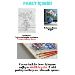 Sayılarla Boyama Seti Numaralı Tuval Fırça Boya KIRMIZI ÇİÇEK VAZO 40X50 Cm Sayılarla Boyama Seti Numaralı Tuval Fırça Boya KIRMIZI ÇİÇEK VAZO 40X50 Cm