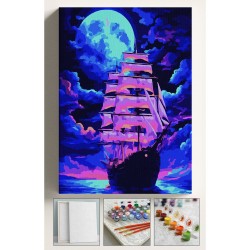 Sayılarla Boyama Seti Numaralı Tuval Fırça Boya GEMİ 40X50 Cm Sayılarla Boyama Seti Numaralı Tuval Fırça Boya GEMİ 40X50 Cm