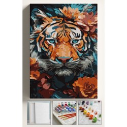 Sayılarla Boyama Çerçeveli Hobi Seti Numaralı Tuval Fırça Boya Dahil Kasnaklı RENKLİ KAPLAN 40X50 Cm Sayılarla Boyama Çerçeveli Hobi Seti Numaralı Tuval Fırça Boya Dahil Kasnaklı RENKLİ KAPLAN 40X50 Cm