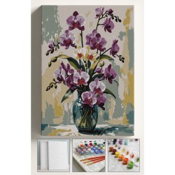 Sayılarla Boyama Çerçeveli Hobi Seti Numaralı Tuval Fırça Boya Dahil Kasnaklı PEMBE ORKİDE 40X50 Cm Sayılarla Boyama Çerçeveli Hobi Seti Numaralı Tuval Fırça Boya Dahil Kasnaklı PEMBE ORKİDE 40X50 Cm
