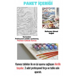 Sayılarla Boyama Çerçeveli Hobi Seti Numaralı Tuval Fırça Boya Dahil Kasnaklı MANZARA PASTA 40X50 Cm Sayılarla Boyama Çerçeveli Hobi Seti Numaralı Tuval Fırça Boya Dahil Kasnaklı MANZARA PASTA 40X50 Cm