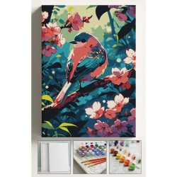 Sayılarla Boyama Çerçeveli Hobi Seti Numaralı Tuval Fırça Boya Dahil Kasnaklı PEMBE KUŞ 40X50 Cm Sayılarla Boyama Çerçeveli Hobi Seti Numaralı Tuval Fırça Boya Dahil Kasnaklı PEMBE KUŞ 40X50 Cm