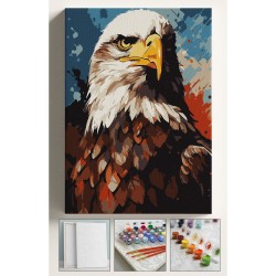 Sayılarla Boyama Çerçeveli Hobi Seti Numaralı Tuval Fırça Boya Dahil Kasnaklı KARTAL 40X50 Cm Sayılarla Boyama Çerçeveli Hobi Seti Numaralı Tuval Fırça Boya Dahil Kasnaklı KARTAL 40X50 Cm