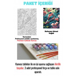 Sayılarla Boyama Çerçeveli Hobi Seti Numaralı Tuval Fırça Boya Dahil Kasnaklı PEMBE KUŞ 40X50 Cm Sayılarla Boyama Çerçeveli Hobi Seti Numaralı Tuval Fırça Boya Dahil Kasnaklı PEMBE KUŞ 40X50 Cm
