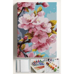 Sayılarla Boyama Çerçeveli Hobi Seti Numaralı Tuval Fırça Boya Dahil Kasnaklı PEMBE AĞAÇ 40X50 Cm Sayılarla Boyama Çerçeveli Hobi Seti Numaralı Tuval Fırça Boya Dahil Kasnaklı PEMBE AĞAÇ 40X50 Cm