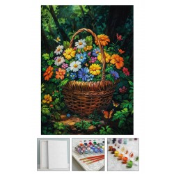 Sayılarla Boyama Hobi Seti Çerçeveli Numaralı Tuval Fırça Boya Dahil Kasnaklı 40x50 Cm Sayılarla Boyama Hobi Seti Çerçeveli Numaralı Tuval Fırça Boya Dahil Kasnaklı 40x50 Cm