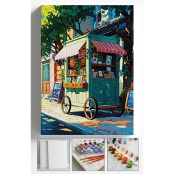 Sayılarla Boyama Çerçeveli Hobi Seti Numaralı Tuval Fırça Boya Dahil Kasnaklı SOKAK SATICI 40X50 Cm Sayılarla Boyama Çerçeveli Hobi Seti Numaralı Tuval Fırça Boya Dahil Kasnaklı SOKAK SATICI 40X50 Cm