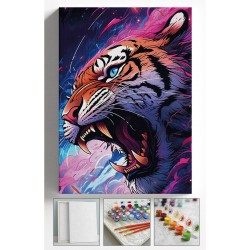 Sayılarla Boyama Tuval Seti Fırça Boya Dahil (Çıtalı) 40x50 CM - RENKLİ KAPLAN Sayılarla Boyama Tuval Seti Fırça Boya Dahil (Çıtalı) 40x50 CM - RENKLİ KAPLAN