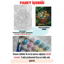 Sayılarla Boyama Hobi Seti Çerçeveli Numaralı Tuval Fırça Boya Dahil Kasnaklı 40x50 Cm Sayılarla Boyama Hobi Seti Çerçeveli Numaralı Tuval Fırça Boya Dahil Kasnaklı 40x50 Cm