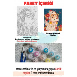 Sayılarla Boyama Seti Çerçeveli Kasnaklı Boya ve Fırçalar 40 x 50 cm Sayılarla Boyama Seti Çerçeveli Kasnaklı Boya ve Fırçalar 40 x 50 cm