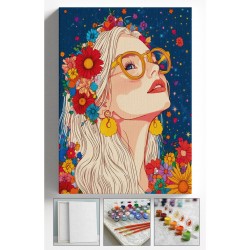 Sayılarla Boyama Seti Çerçeveli Kasnaklı Boya ve Fırçalar 40 x 50 cm Sayılarla Boyama Seti Çerçeveli Kasnaklı Boya ve Fırçalar 40 x 50 cm