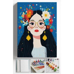 Sayılarla Boyama Kasnaklı Tablo Seti Fırça Boya Dahil 40x50 Sayılarla Boyama Kasnaklı Tablo Seti Fırça Boya Dahil 40x50