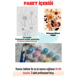 Sayılarla Boyama Çerçeveli Hobi Seti Numaralı Tuval SANATSAL Fırça Boya Dahil Kasnaklı 40X50 Cm Sayılarla Boyama Çerçeveli Hobi Seti Numaralı Tuval SANATSAL Fırça Boya Dahil Kasnaklı 40X50 Cm