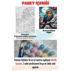 Sayılarla Boyama Kasnaklı Tablo Seti Fırça Boya Dahil 40x50 Sayılarla Boyama Kasnaklı Tablo Seti Fırça Boya Dahil 40x50