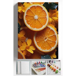 Sayılarla Boyama Hobi Seti Çerçeveli Numaralı Tuval Fırça Boya Dahil Kasnaklı 40x50 Cm