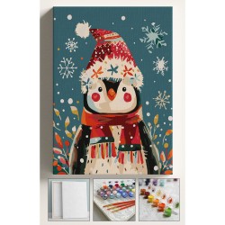 Sayılarla Boyama Çerçeveli Hobi Seti Numaralı Tuval Fırça Boya Dahil Kasnaklı ŞİRİN PENGUEN 40X50 Cm Sayılarla Boyama Çerçeveli Hobi Seti Numaralı Tuval Fırça Boya Dahil Kasnaklı ŞİRİN PENGUEN 40X50 Cm