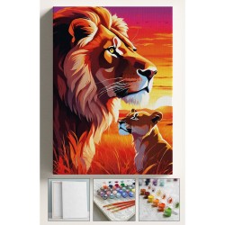 Sayılarla Boyama Hobi Seti Çerçeveli Numaralı Tuval Fırça Boya Dahil Kasnaklı ASLAN OĞUL 40x50 Cm Sayılarla Boyama Hobi Seti Çerçeveli Numaralı Tuval Fırça Boya Dahil Kasnaklı ASLAN OĞUL 40x50 Cm