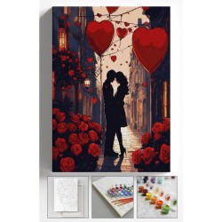 Sayılarla Boyama Hobi Seti Çerçeveli Numaralı Tuval Fırça Boya Dahil Kasnaklı SEVGİLİLER GÜNÜ 40x50c Sayılarla Boyama Hobi Seti Çerçeveli Numaralı Tuval Fırça Boya Dahil Kasnaklı SEVGİLİLER GÜNÜ 40x50c