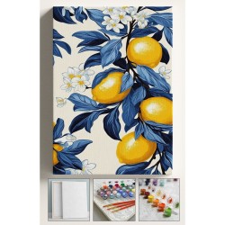 Sayılarla Boyama Hobi Seti Çerçeveli Numaralı Tuval Fırça Boya Dahil Kasnaklı MAVİ LİMON 40x50 Cm Sayılarla Boyama Hobi Seti Çerçeveli Numaralı Tuval Fırça Boya Dahil Kasnaklı MAVİ LİMON 40x50 Cm