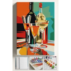 Sayılarla Boyama Tuval Seti Fırça Boya Dahil Çıtalı 40x50 cm - KADEH Sayılarla Boyama Tuval Seti Fırça Boya Dahil Çıtalı 40x50 cm - KADEH