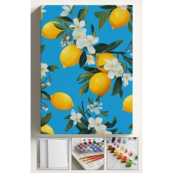 Sayılarla Boyama Çerçeveli Hobi Seti Numaralı Tuval Fırça Boya LİMON AĞACI Dahil Kasnaklı 40X50 Cm Sayılarla Boyama Çerçeveli Hobi Seti Numaralı Tuval Fırça Boya LİMON AĞACI Dahil Kasnaklı 40X50 Cm