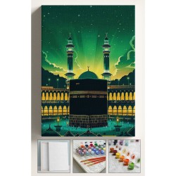 Sayılarla Boyama Hobi Seti Çerçeveli Numaralı Tuval Fırça Boya Dahil Kasnaklı KABE 40x50 Cm Sayılarla Boyama Hobi Seti Çerçeveli Numaralı Tuval Fırça Boya Dahil Kasnaklı KABE 40x50 Cm