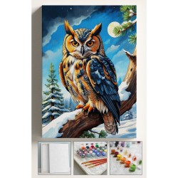 Sayılarla Boyama Tuval Seti Fırça Boya Dahil (Çıtalı) 40x50 CM - KIŞ VE BAYKUŞ Sayılarla Boyama Tuval Seti Fırça Boya Dahil (Çıtalı) 40x50 CM - KIŞ VE BAYKUŞ