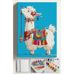 Sayılarla Boyama Hobi Seti Çerçeveli Numaralı Tuval Fırça Boya Dahil Kasnaklı RENKLİ LAMA 40x50 Cm Sayılarla Boyama Hobi Seti Çerçeveli Numaralı Tuval Fırça Boya Dahil Kasnaklı RENKLİ LAMA 40x50 Cm