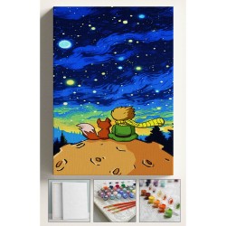 Sayılarla Boyama Hobi Seti Çerçeveli Numaralı Tuval Fırça Boya Dahil Kasnaklı KÜÇÜK PRENS 40x50 Cm Sayılarla Boyama Hobi Seti Çerçeveli Numaralı Tuval Fırça Boya Dahil Kasnaklı KÜÇÜK PRENS 40x50 Cm