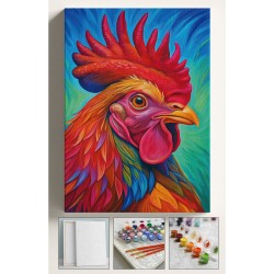 Sayılarla Boyama Tuval Seti Fırça Boya Dahil (Çıtalı) 40x50 CM - HOROZ Sayılarla Boyama Tuval Seti Fırça Boya Dahil (Çıtalı) 40x50 CM - HOROZ