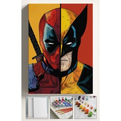 Sayılarla Boyama Tuval Seti Fırça Boya Dahil (Çıtalı) 40x50 CM - XMEN Sayılarla Boyama Tuval Seti Fırça Boya Dahil (Çıtalı) 40x50 CM - XMEN