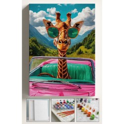 Sayılarla Boyama Hobi Seti Çerçeveli Numaralı Tuval Fırça Boya Dahil Kasnaklı ARABA ZÜRAFA 40x50 Cm Sayılarla Boyama Hobi Seti Çerçeveli Numaralı Tuval Fırça Boya Dahil Kasnaklı ARABA ZÜRAFA 40x50 Cm