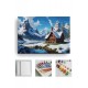 Sayılarla Boyama Seti Numaralı Tuval Fırça Boya 40x50 Cm - KARLI MANZARA Sayılarla Boyama Seti Numaralı Tuval Fırça Boya 40x50 Cm - KARLI MANZARA