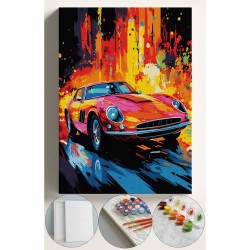 Sayılarla Boyama Çerçeveli Hobi Seti Numaralı Tuval Fırça Boya Dahil Kasnaklı 40X50 Cm CALİFORNİA Sayılarla Boyama Çerçeveli Hobi Seti Numaralı Tuval Fırça Boya Dahil Kasnaklı 40X50 Cm CALİFORNİA