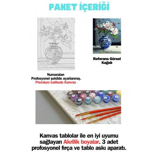 Sayılarla Boyama Hobi Seti Numaralı Tuval Fırça Boya Dahil Kasnaklı Çerçeveli ULU KURT 50X70 Cm Sayılarla Boyama Hobi Seti Numaralı Tuval Fırça Boya Dahil Kasnaklı Çerçeveli ULU KURT 50X70 Cm