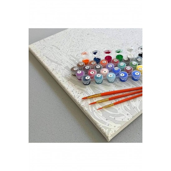 Sayılarla Boyama Hobi Seti Numaralı Tuval Fırça Boya Dahil Kasnaklı Çerçeveli ULU KURT 50X70 Cm Sayılarla Boyama Hobi Seti Numaralı Tuval Fırça Boya Dahil Kasnaklı Çerçeveli ULU KURT 50X70 Cm
