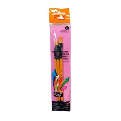 Akrilik ve Yağlı Boya Fırça Seti 3 lü Profesyonel karma set