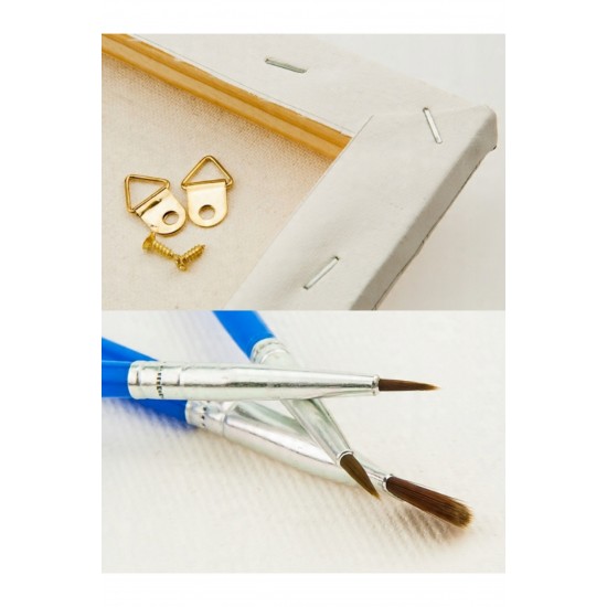 Sayılarla Boyama Seti Numaralı Tuval Fırça Boya Dahil Kasnaklı Set 50x70 Cm - PEMBE KUŞ Sayılarla Boyama Seti Numaralı Tuval Fırça Boya Dahil Kasnaklı Set 50x70 Cm - PEMBE KUŞ