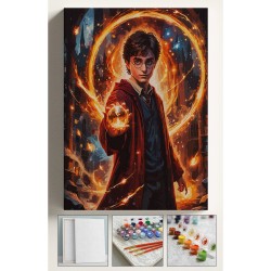 Sayılarla Boyama Seti Numaralı Tuval Fırça Boya Dahil Kasnaklı Set 40x50 Cm - HARRY